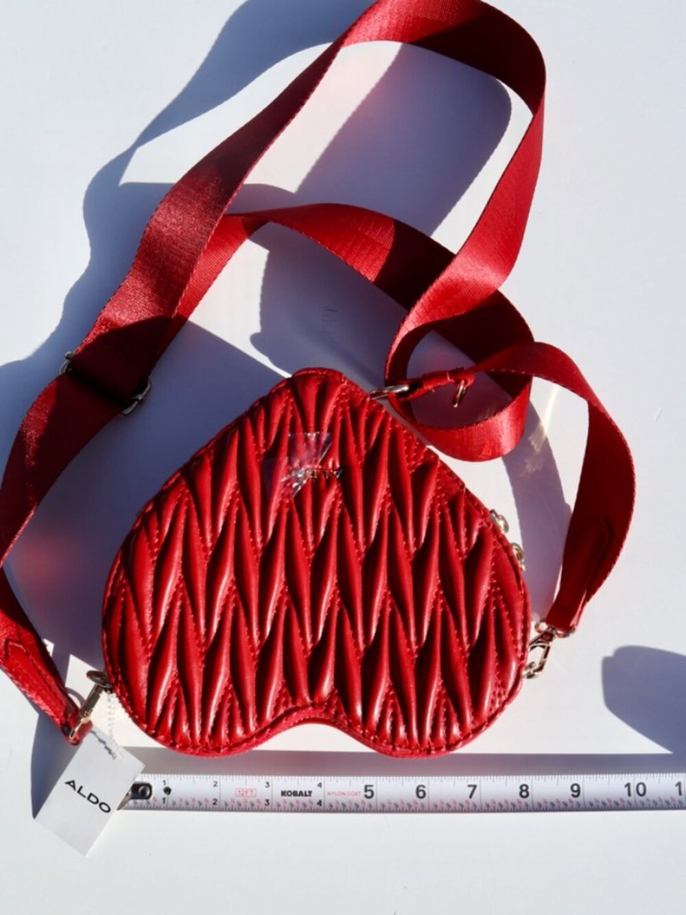 NWT Aldo Red Heart Crossbody Purse - Picture 7 of 9
